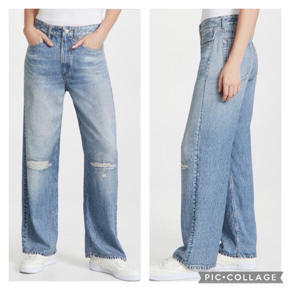 rag & bone Denim - rag & bone Light Blue Flare & Wide Leg Jeans